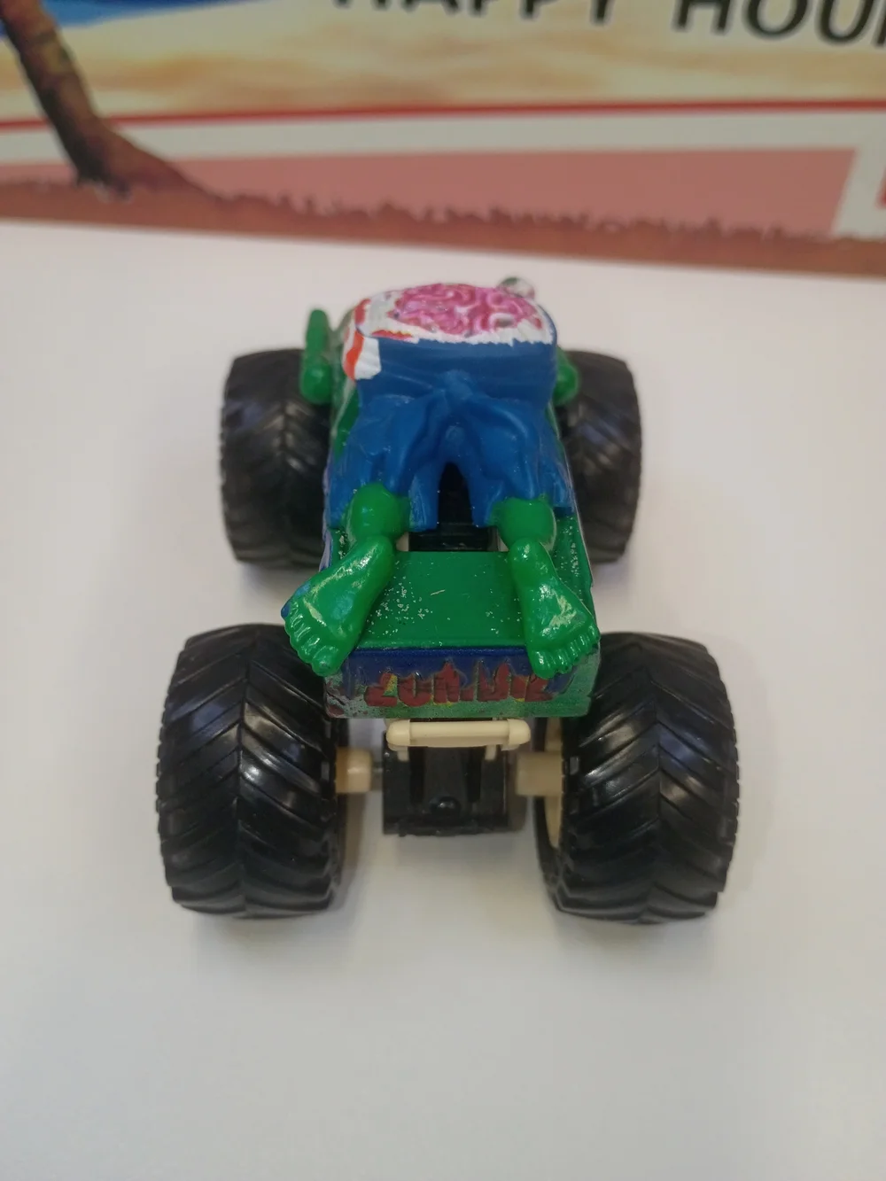 Monster Jam Green Zombie With Arms And Legs Guts 1:64 Scale